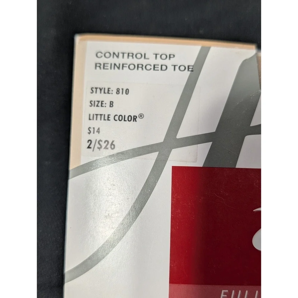 Hanes Alive Full Support Control Top Pantyhose - Size B, Little Color